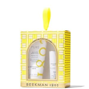 Beekman 1802 Pure Goat Milk Hand Cream & Lip Balm Set - Bright Yellow Box
